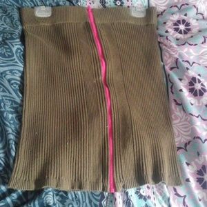 green pencil skirt